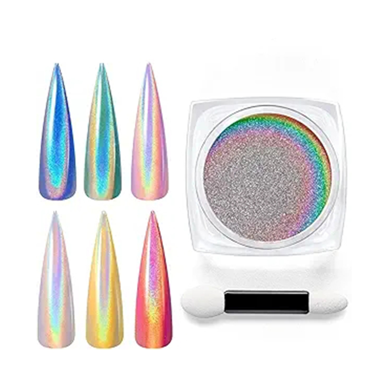 Holographic Rainbow Laser Glitter Nail Powder