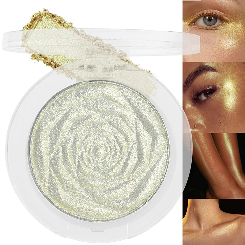 Gold Glitter Diamond Sparkly Highlighter Palette Powder