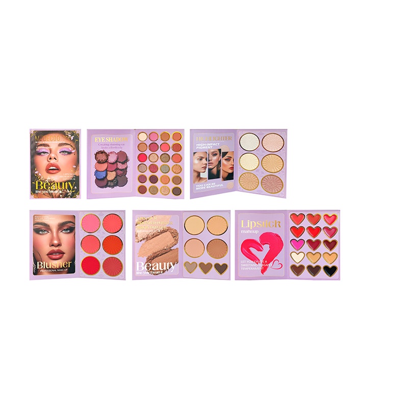 Easy To Carry 5-Layer Book Eyeshadow Makeup
